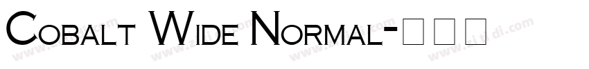 Cobalt Wide Normal字体转换 Cobalt Wide Normal字体转换